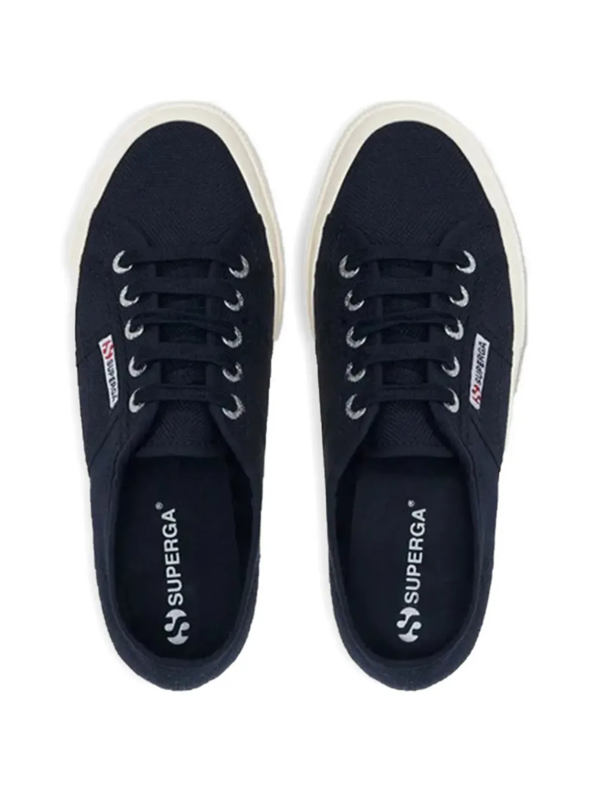 Superga コットン レースアップ スニーカー - 画像3
