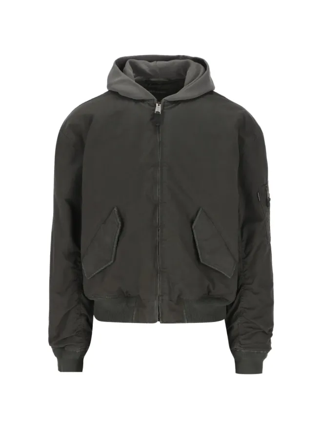 Balenciaga Balenciaga フード付きボンバージャケットの商品画像