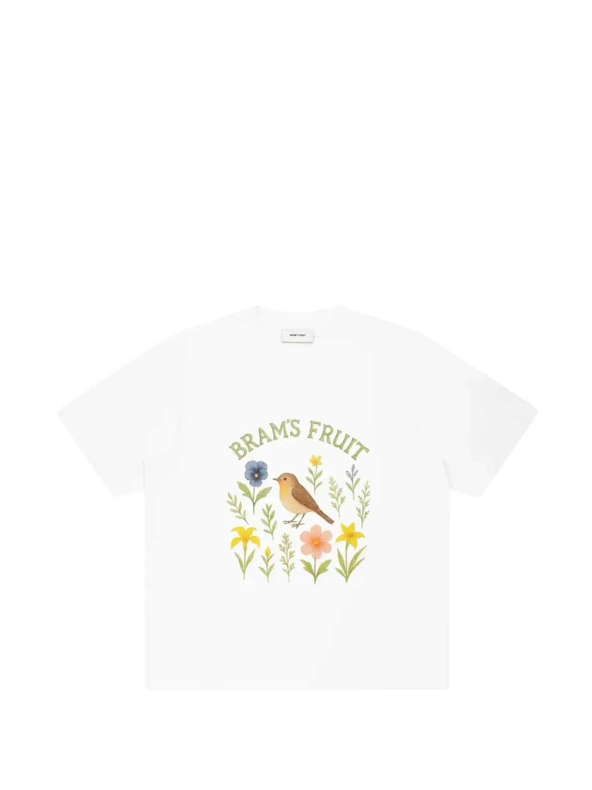 Bram’s Fruit ロビン フローラルプリント Tシャツ - 画像1