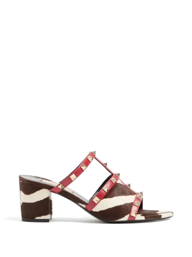 Valentino Garavani Valentino Garavani ストライプスタッドサンダルの商品画像