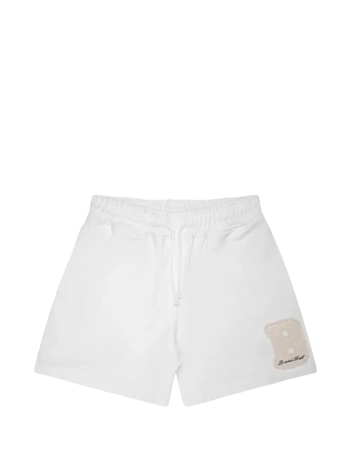 Bram’s Fruit ヴァーシティ ロゴパッチ ショーツ - White - 画像1