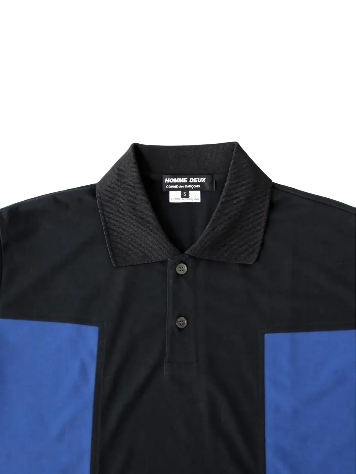 Comme des Garçons Homme Deux カラー ブロック ポロシャツ - 画像4