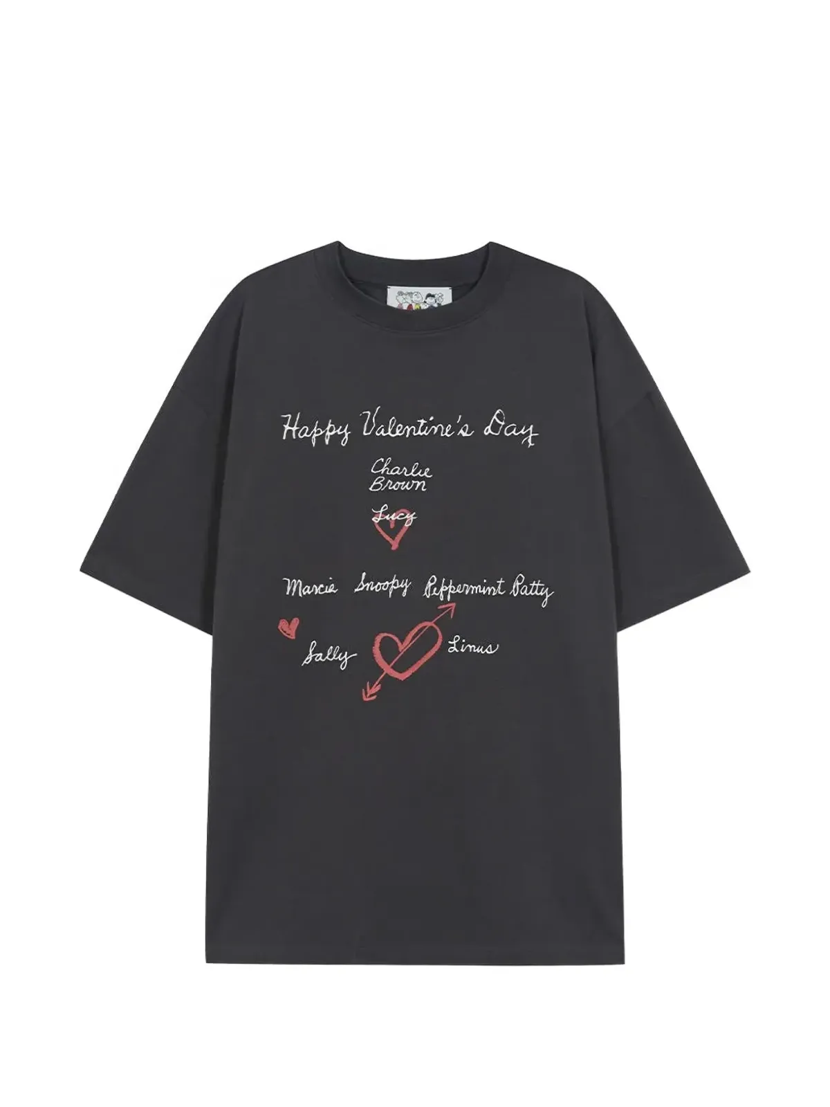 Marge Sherwood x PEANUTS ハッピーバレンタインデー Tシャツ - Grey - 画像1