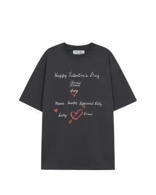 Marge Sherwood x PEANUTS ハッピーバレンタインデー Tシャツ - Grey - サムネイル1