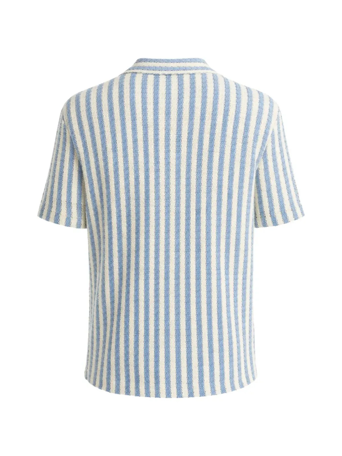Vince Beach Stripe 半袖コットンシャツ - Blue - 画像2