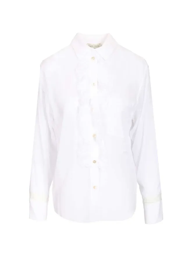 Forte Forte Forte Forte ruffled buttoned shirt - Whiteの商品画像