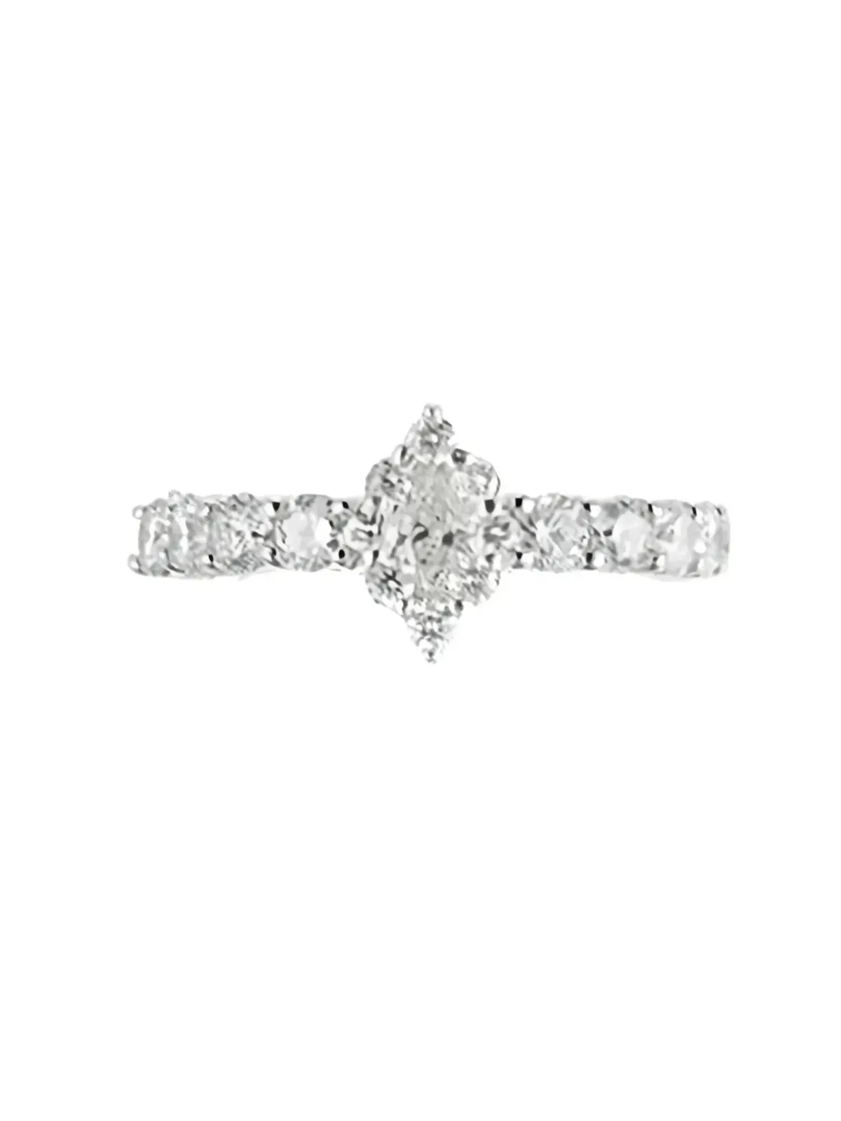 Yeprem Whisper diamond ear cuff earring - Silver - 画像3