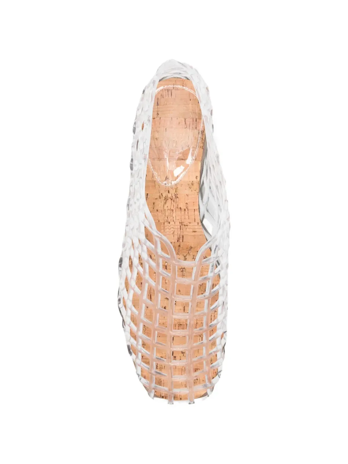 La Piscine perforated ballet flats - White - 画像4