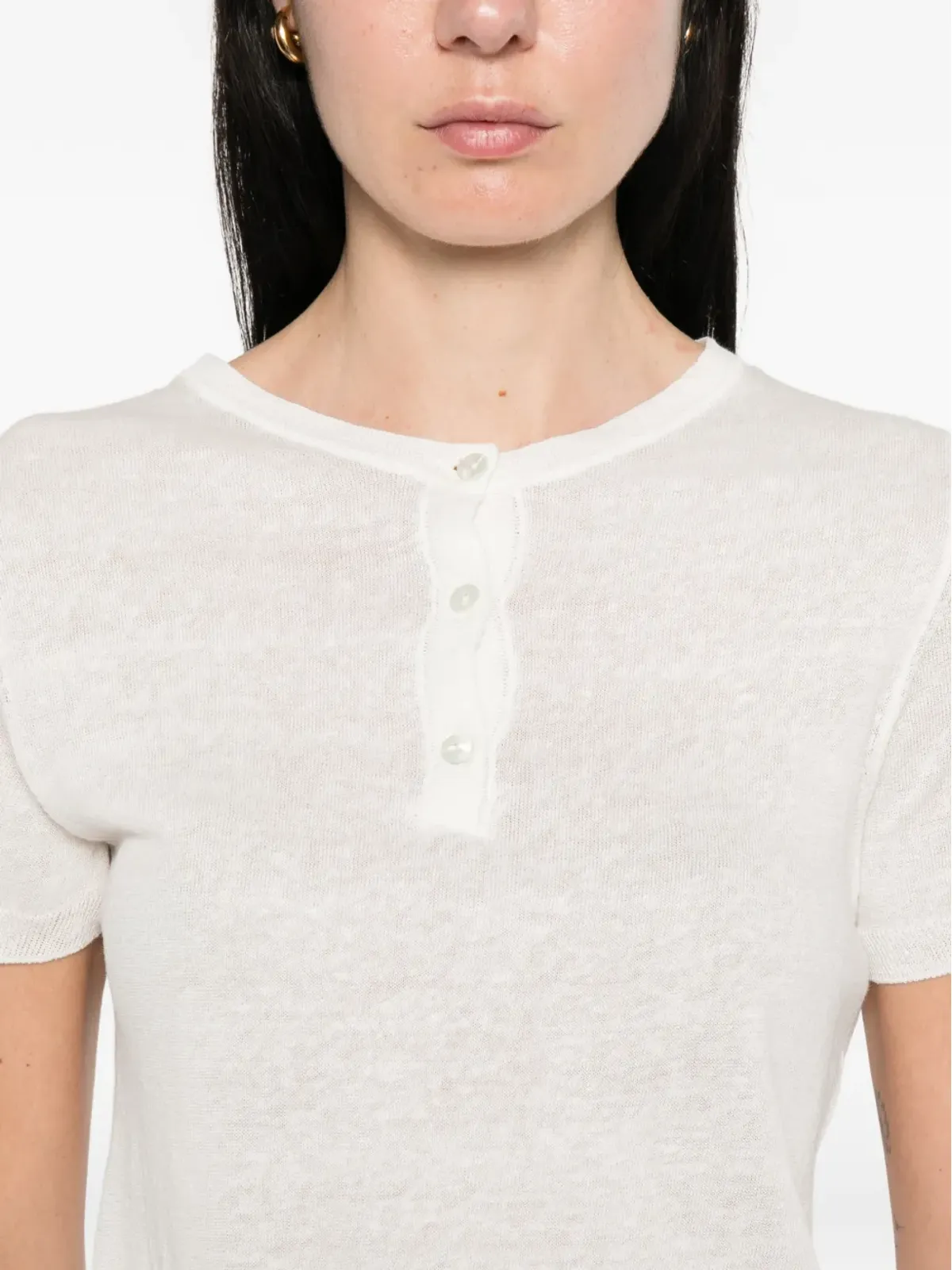 base ボタン付きTシャツ - 画像5