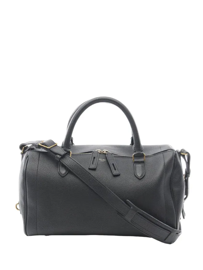 Celine Pre-Owned Celine Pre-Owned グレインレザー アシンメトリカル ダッフルバッグ ブラックの商品画像