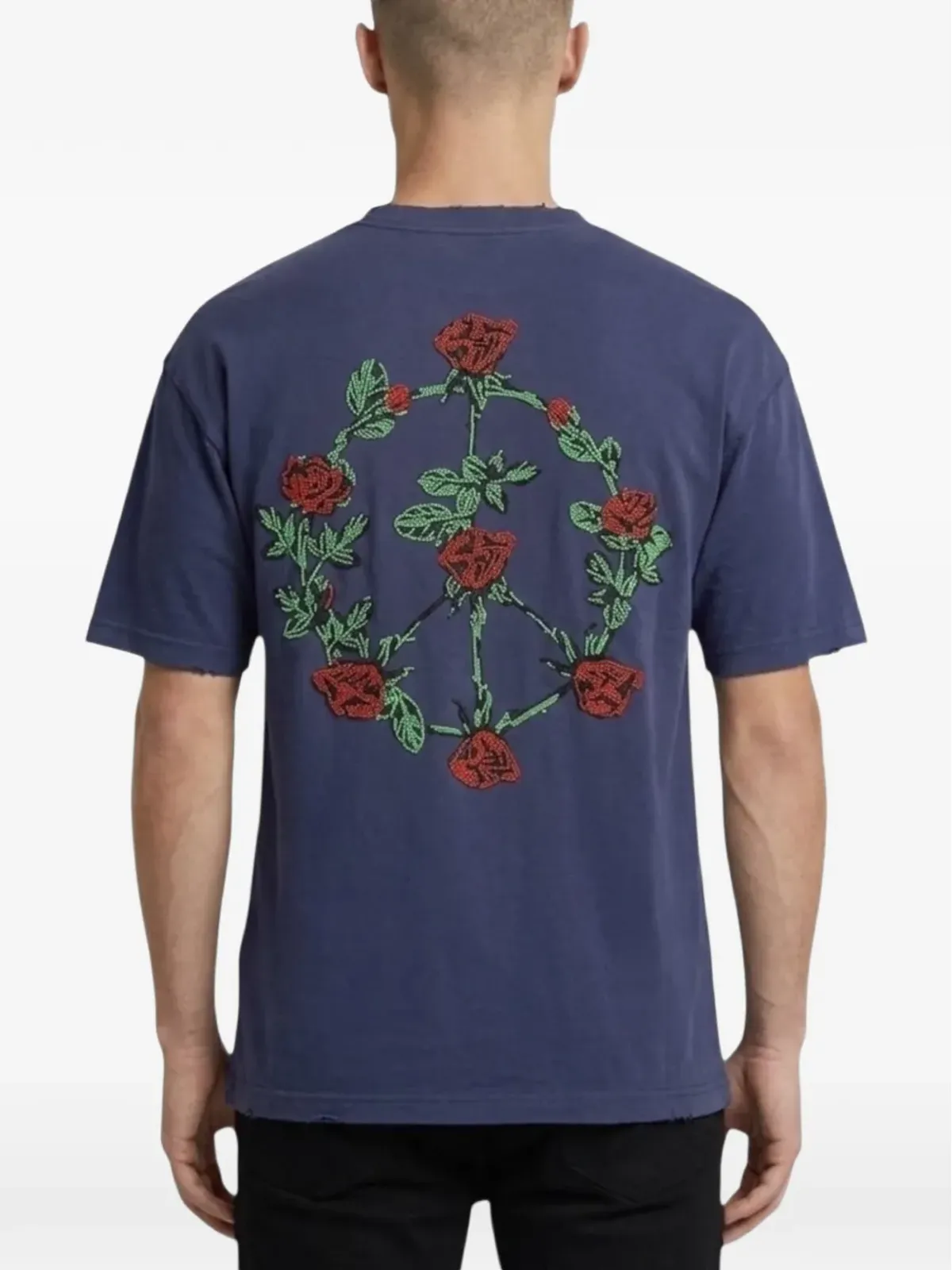 BLDG4 ビーズ装飾Tシャツ - 画像3