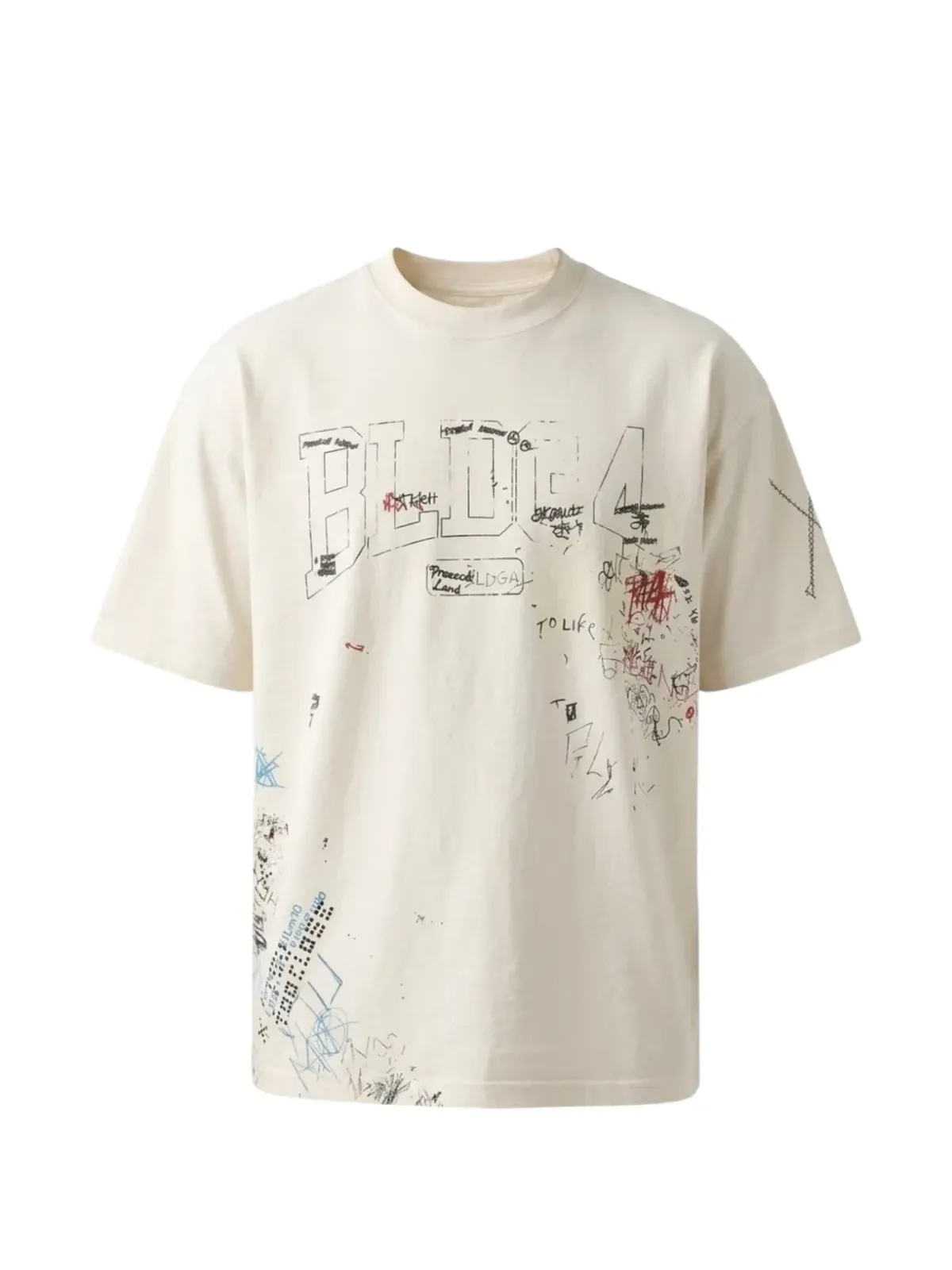 BLDG4 グラフィックプリント Tシャツ - 画像1