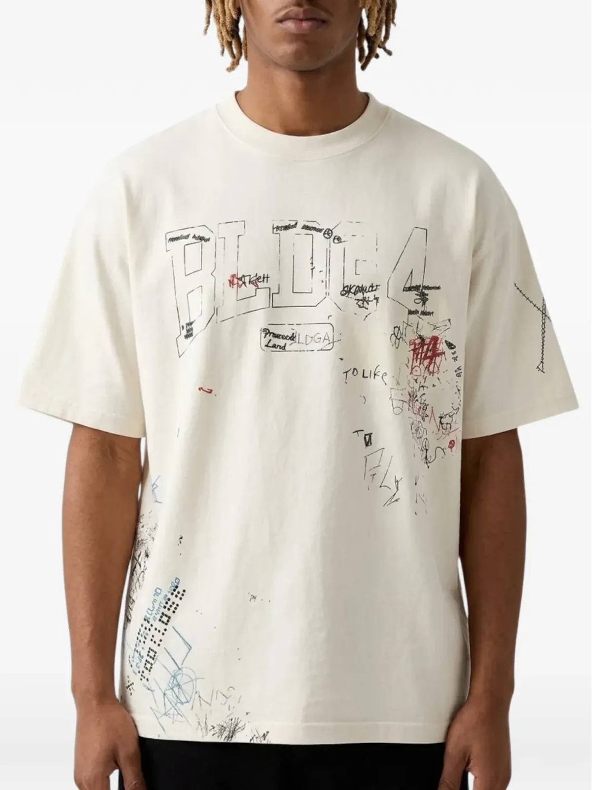 BLDG4 グラフィックプリント Tシャツ - 画像2