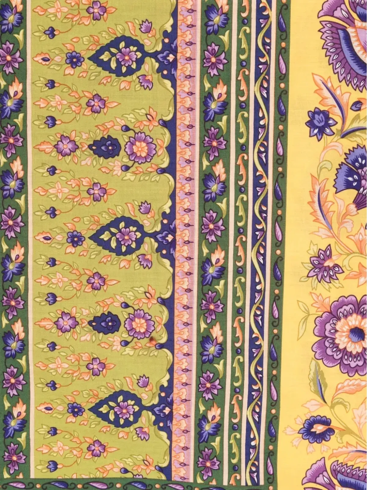 Etro Vintage 花柄プリント コットン スカーフ - Purple - 画像3