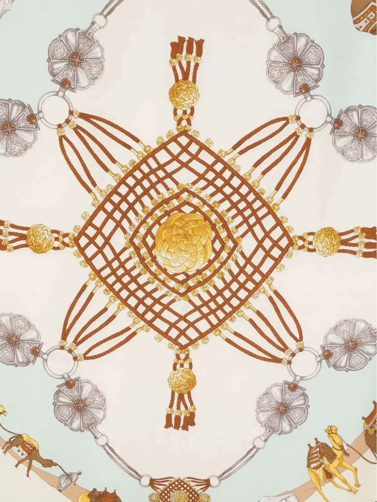 Etro Vintage グラフィックプリント シルクスカーフ - 画像3
