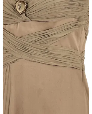 Vintage プリーツドレープドレス - サムネイル2