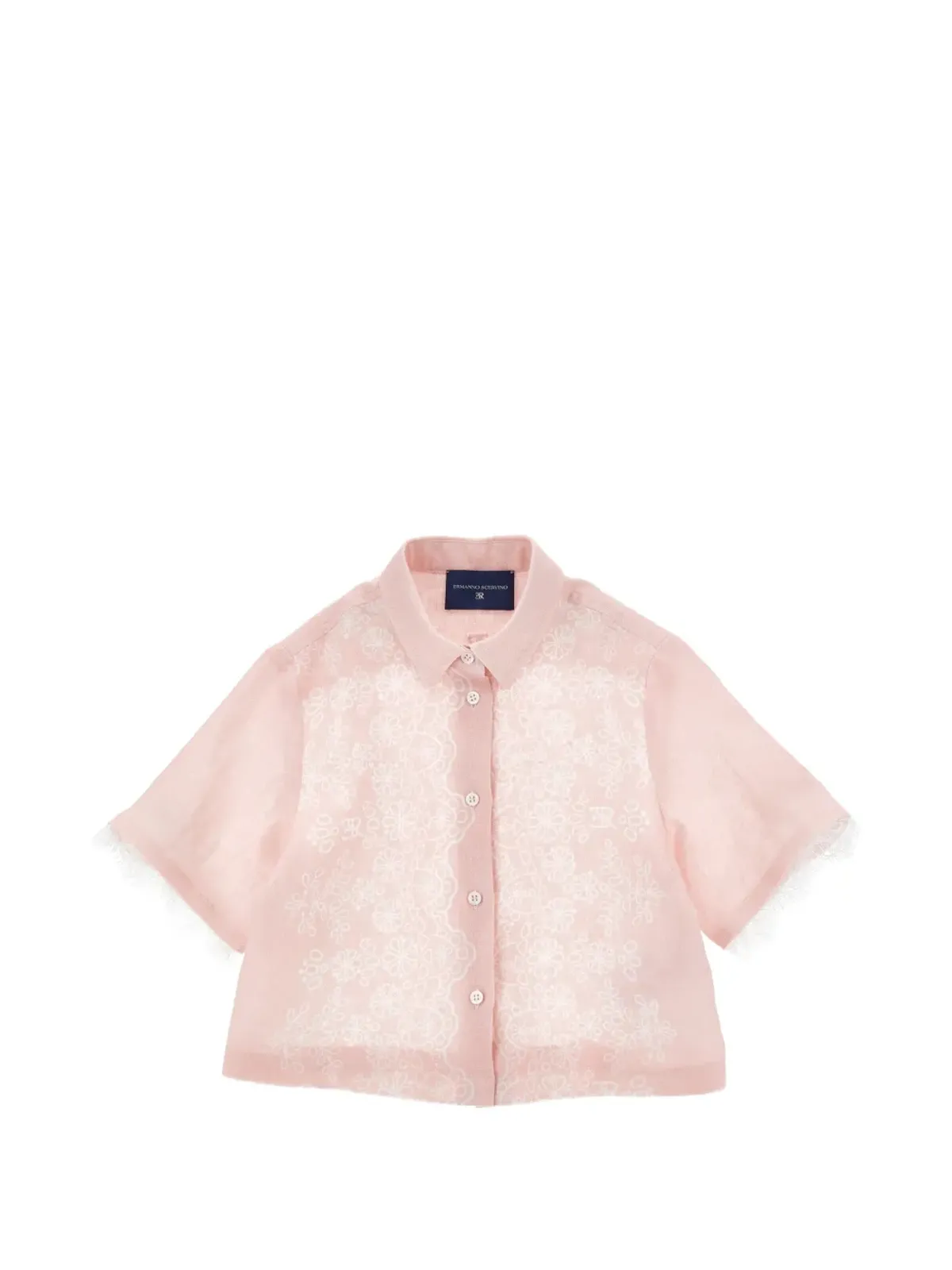 Ermanno Scervino Junior 花刺繍のシャツ - 画像1