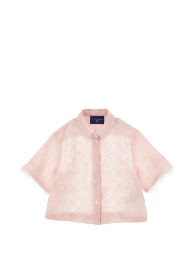 Ermanno Scervino Junior Ermanno Scervino Junior 花刺繍のシャツの商品画像