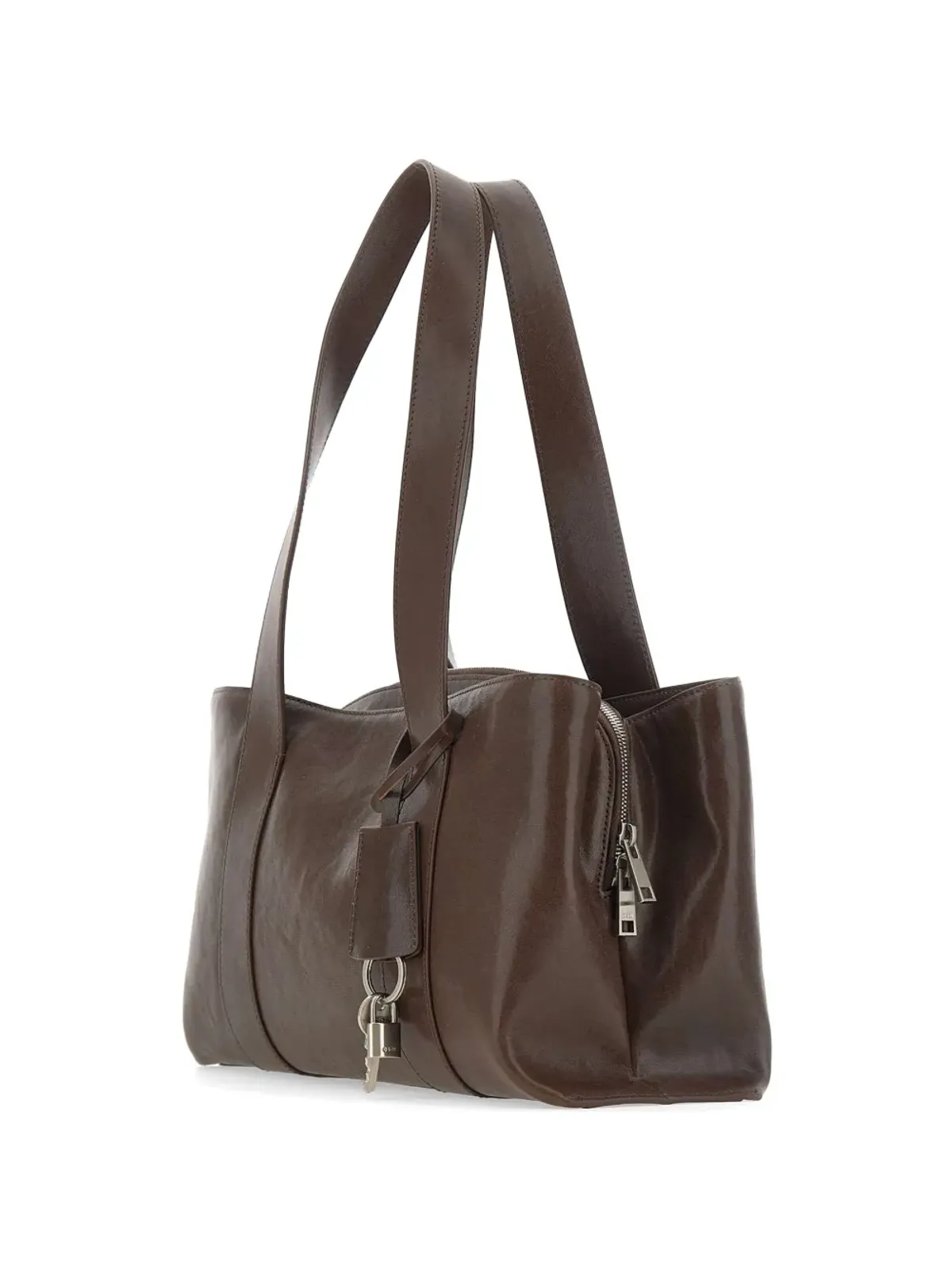 Osoi Shell Duffel レザーショルダーバッグ - 画像3