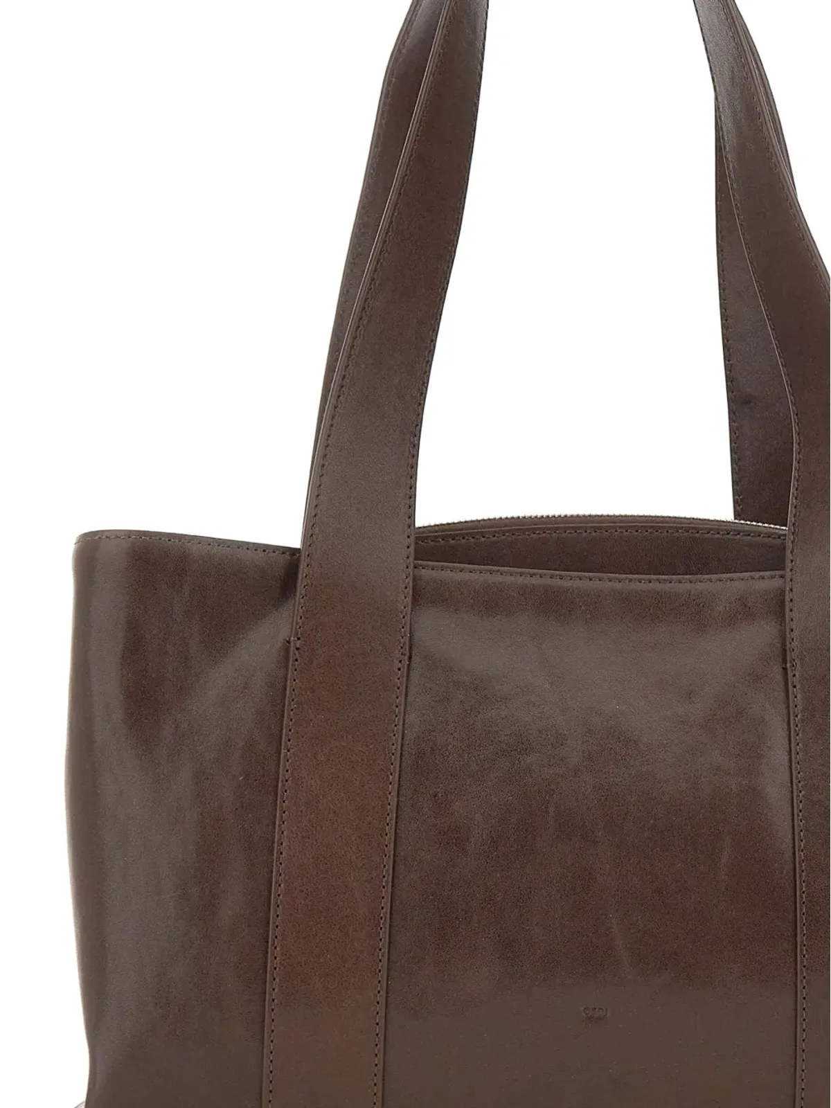 Osoi Shell Duffel レザーショルダーバッグ - 画像4