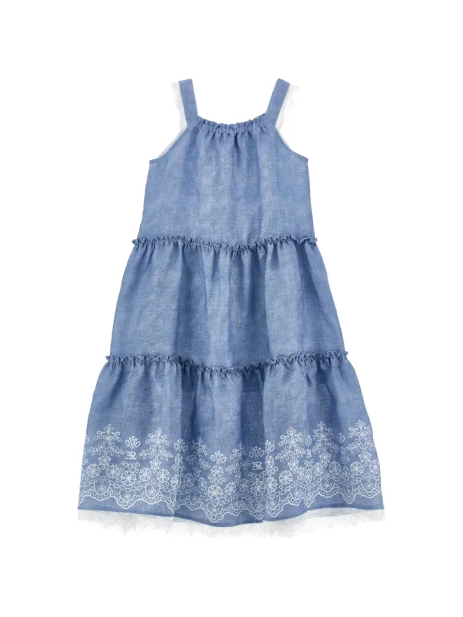 Ermanno Scervino Junior Ermanno Scervino Junior 花刺繍ドレスの商品画像
