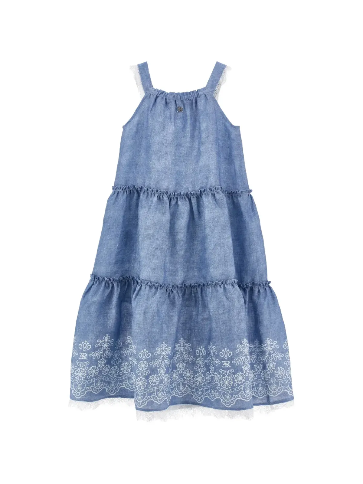 Ermanno Scervino Junior 花刺繍ドレス - 画像2