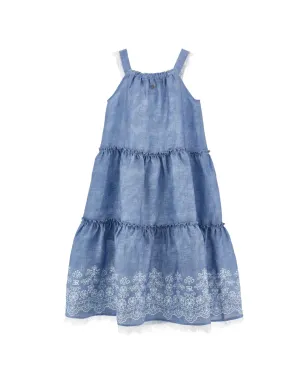 Ermanno Scervino Junior 花刺繍ドレス - サムネイル2