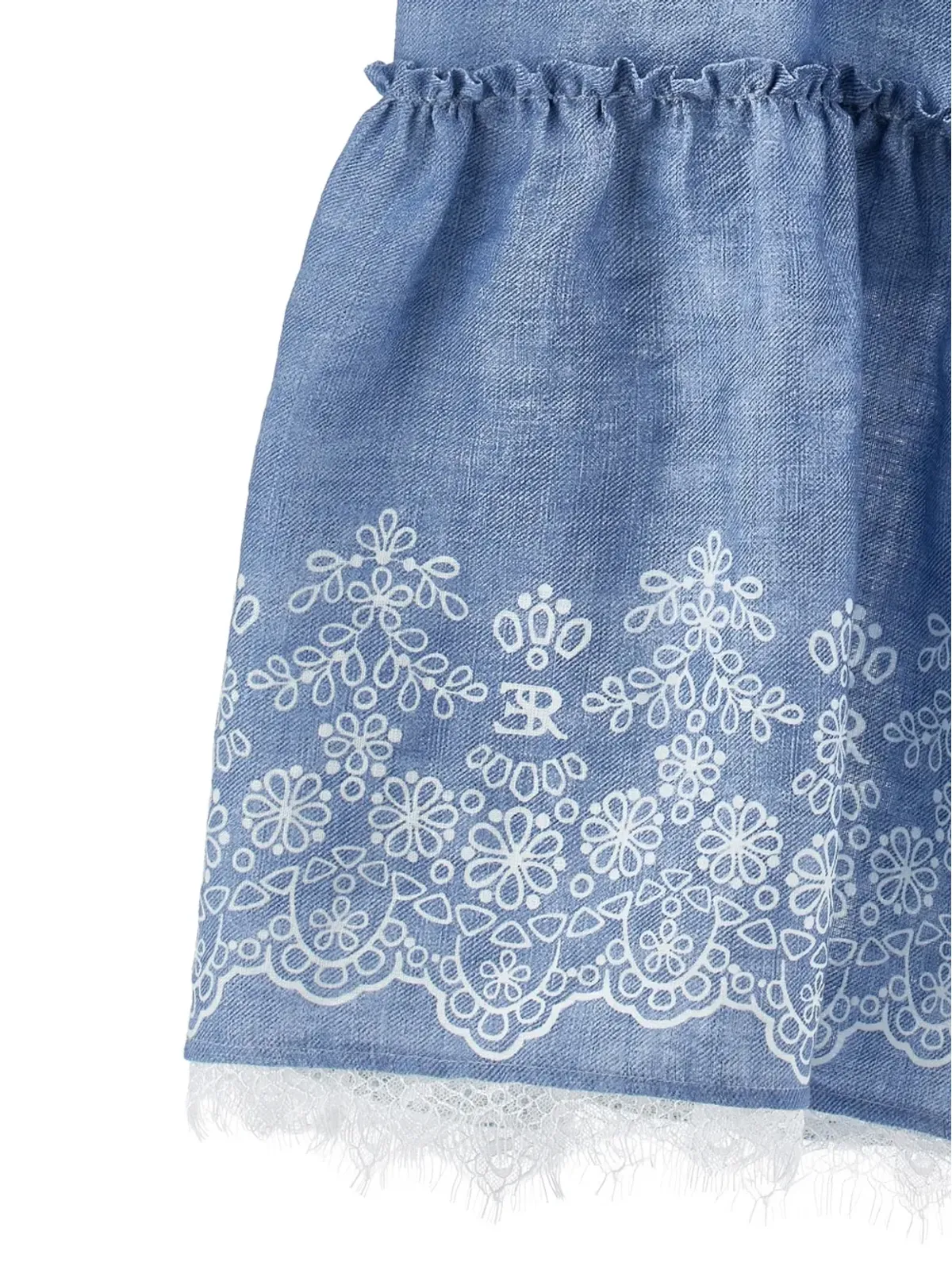 Ermanno Scervino Junior 花刺繍ドレス - 画像3