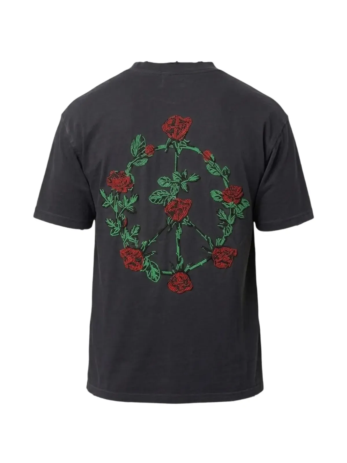 BLDG4 花刺繍のTシャツ - 画像5