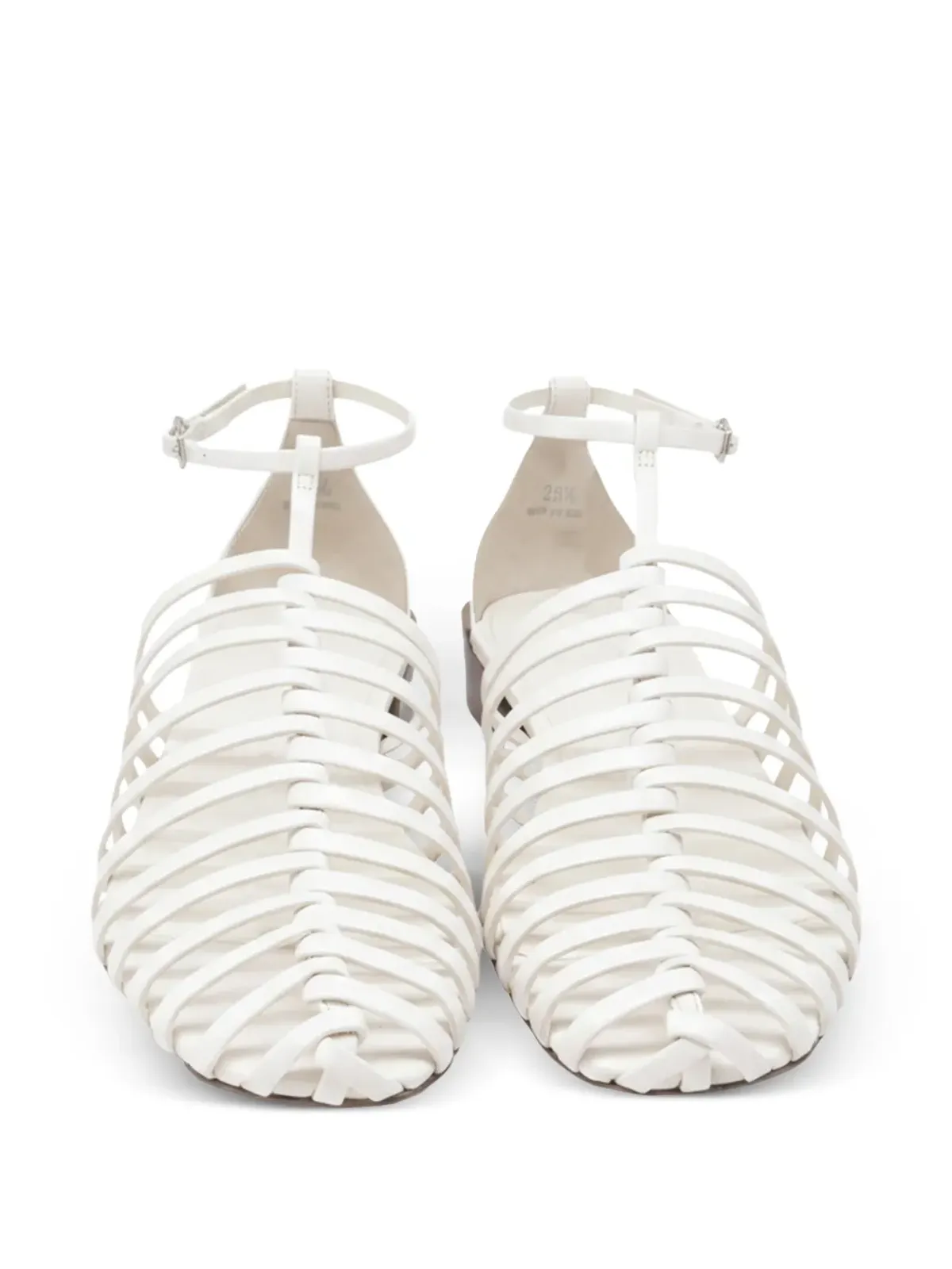 Tod's Vintage ストラップレザーサンダル ホワイト - 画像4
