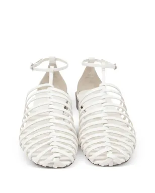 Tod's Vintage ストラップレザーサンダル ホワイト - サムネイル4