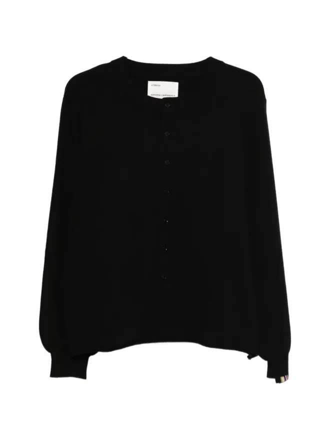 extreme cashmere extreme cashmere Nº280 Bi クルーネック カーディガン - Blackの商品画像