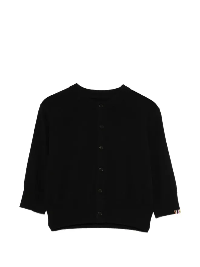 extreme cashmere extreme cashmere Nº474 スーパーリトル ボタン付きカーディガン - ブラックの商品画像