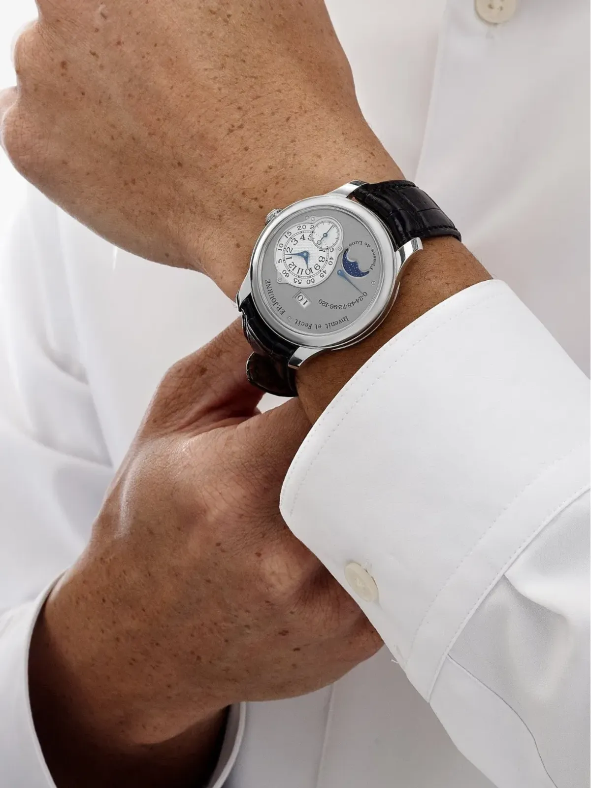 F.P. Journe オクタ・オートマティック・ルーン 40mm ムーンフェイズ 腕時計 - 画像5