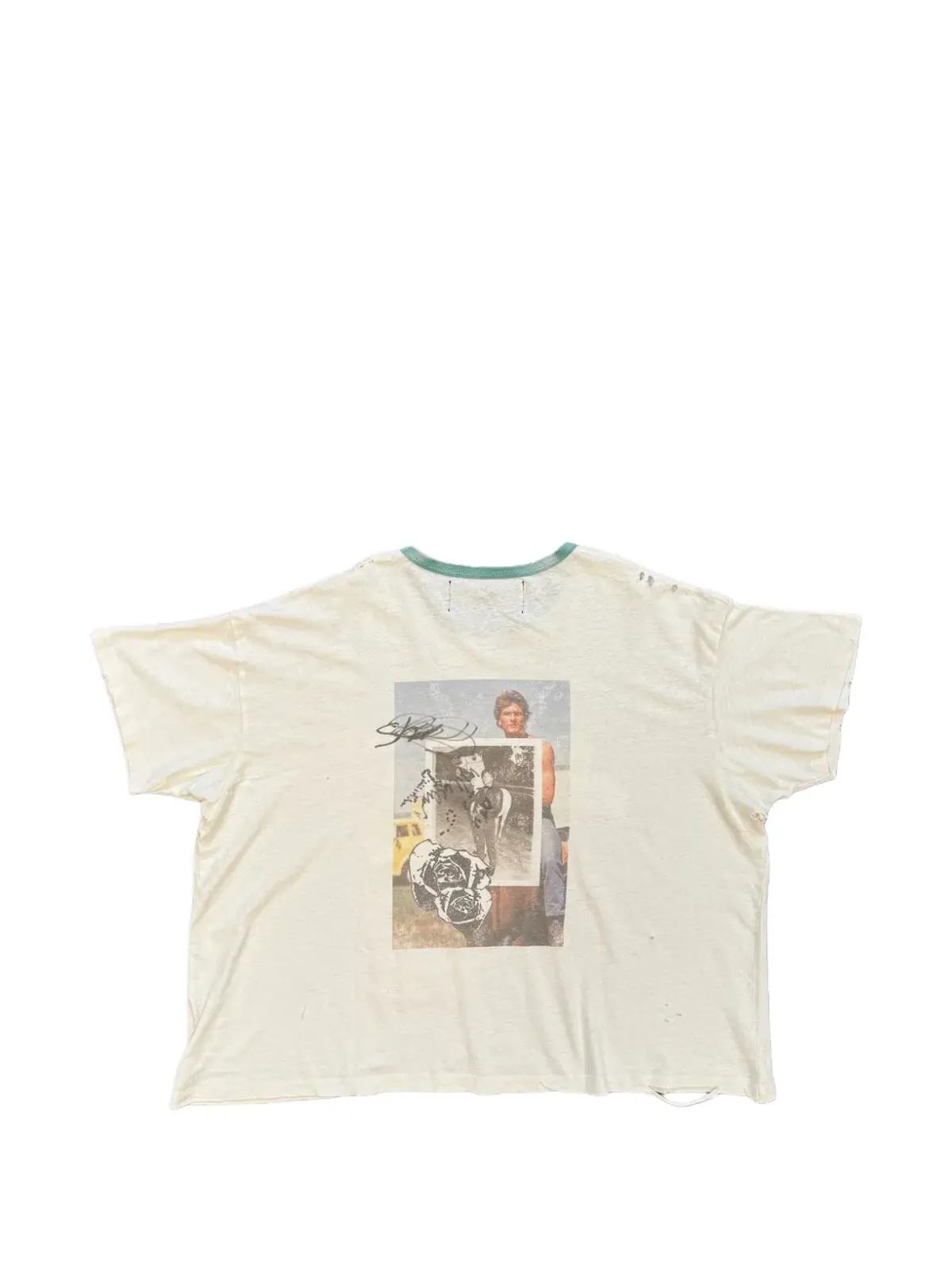 Paly Back To Life Ringer graphic-print T-shirt - Neutrals - 画像2