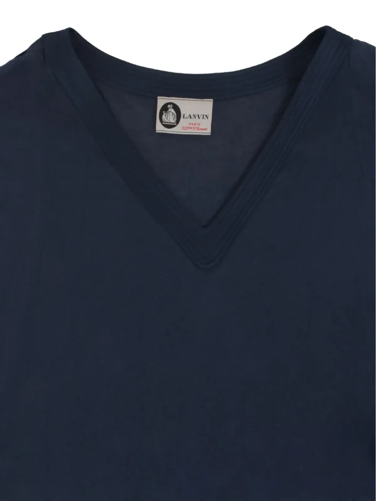 Lanvin Pre-Owned Vネック ミニドレス - ブルー - 画像2
