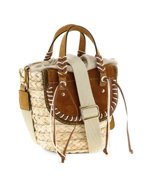 CUBA LAB x SanPa 'Habanera Cuoieria' woven bucket bag - Neutrals - サムネイル2