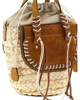 CUBA LAB x SanPa 'Habanera Cuoieria' woven bucket bag - Neutrals - サムネイル3