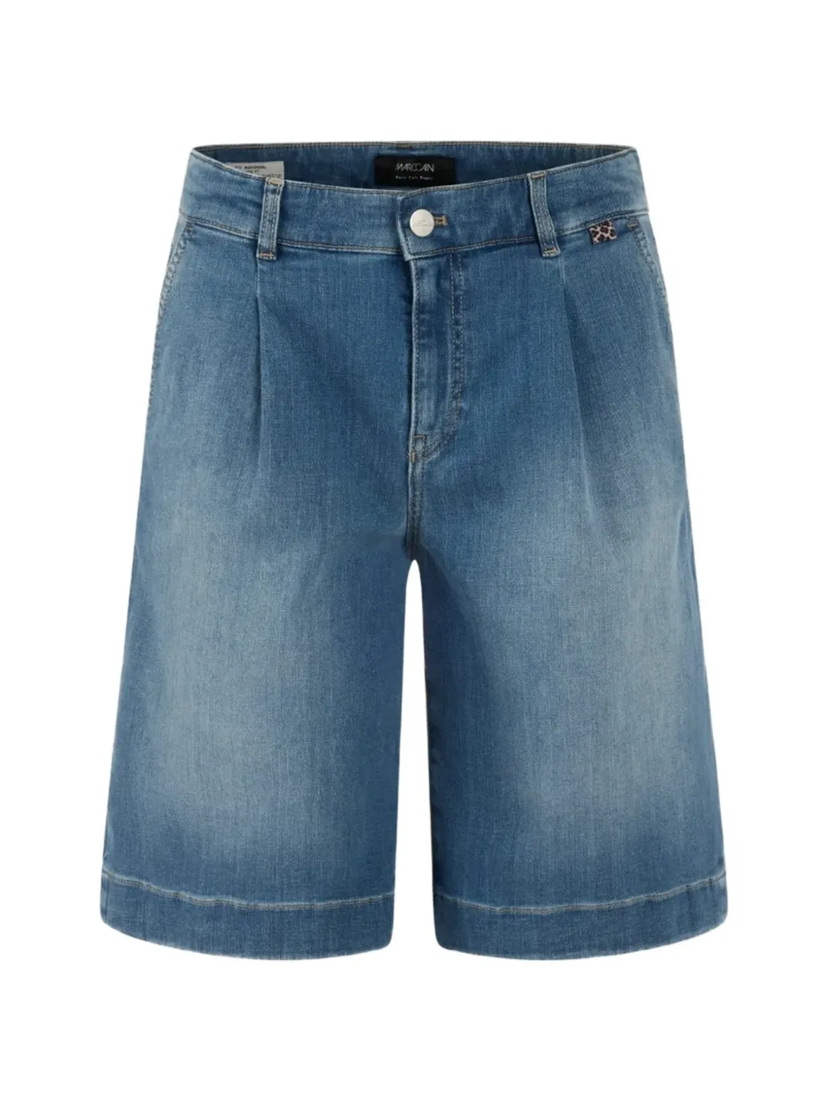 MARCCAIN Warangal stretch shorts - Blue - 画像1
