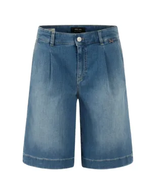 MARCCAIN Warangal stretch shorts - Blue - サムネイル1