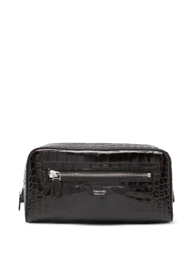 TOM FORD TOM FORD クロコダイルエンボス加工の洗面用バッグの商品画像