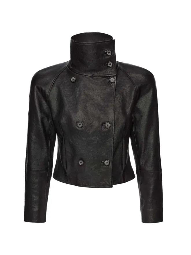 Magda Butrym Magda Butrym ハイカラー クロップドジャケットの商品画像