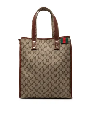 Gucci ヴィンテージ 2000-2015 GG Supreme Web トートバッグ - ブラウン - サムネイル1