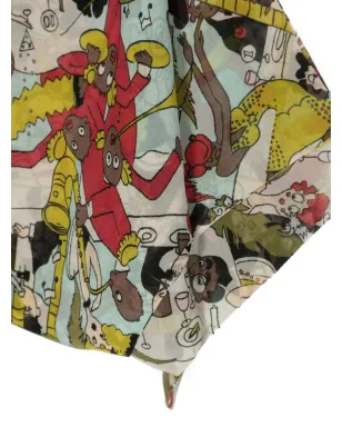 John Galliano Pre-Owned マルチカラー プリント スカーフ - サムネイル2