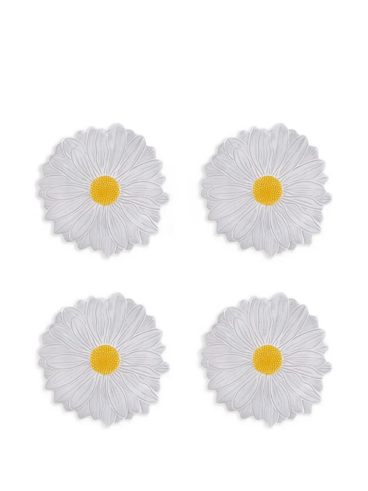 Bordallo Pinheiro Margarida テクスチャード素焼きデザートプレート - White - 画像1