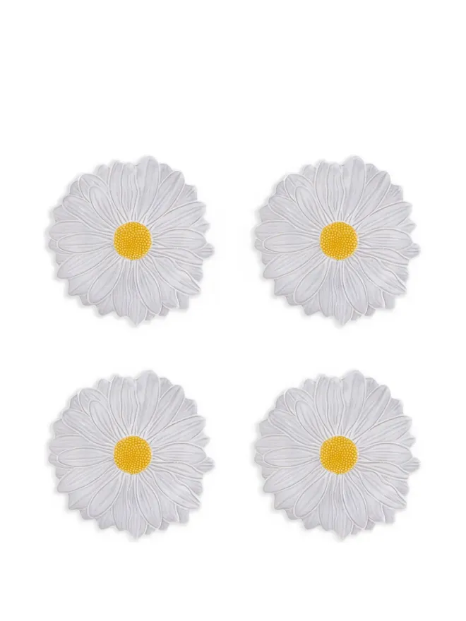 Bordallo Pinheiro Bordallo Pinheiro Margarida テクスチャード素焼きデザートプレート - Whiteの商品画像