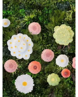 Bordallo Pinheiro Margarida テクスチャード素焼きデザートプレート - White - サムネイル3