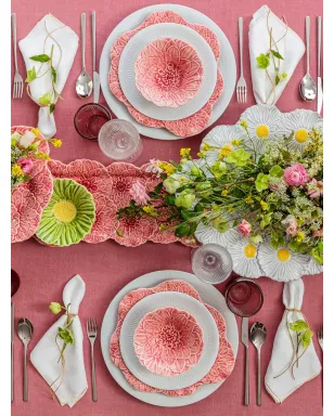 Bordallo Pinheiro ダリア テクスチャー フラワーボウル - ピンク - サムネイル3