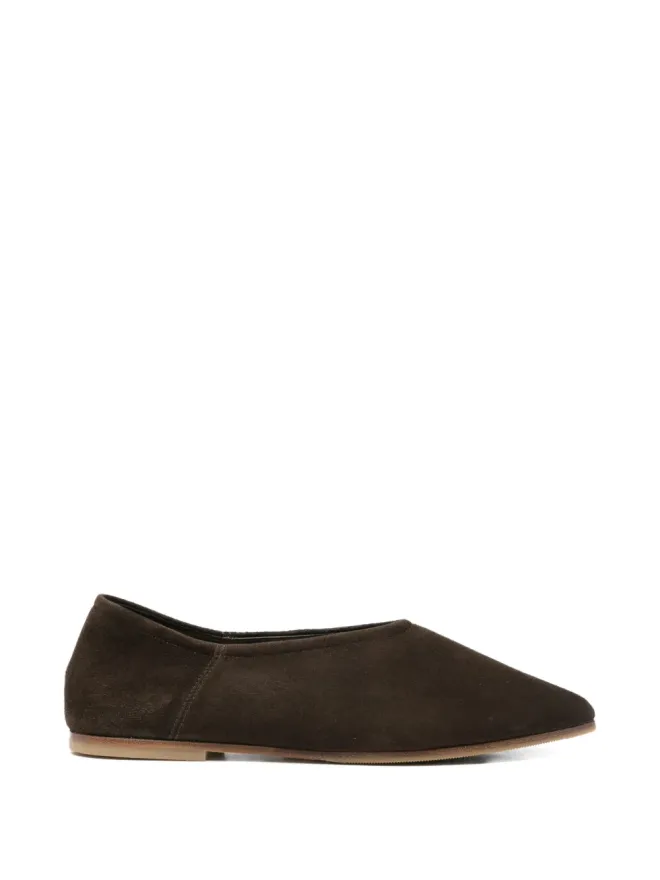 babú Milano babú Milano ポインテッドトゥ バレエフラット - Brownの商品画像