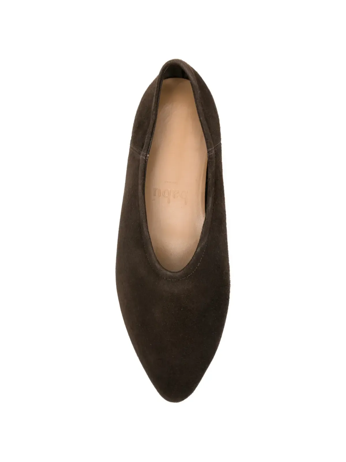 babú Milano ポインテッドトゥ バレエフラット - Brown - 画像4